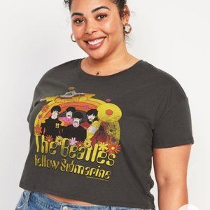 Plus Size Beatles Cropped Tee 4x